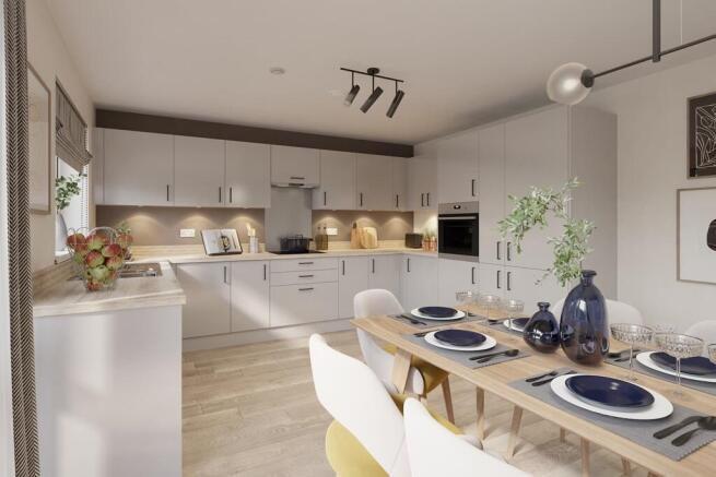 Stylish kitchen with ample storage