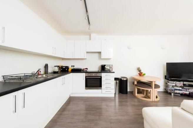 Open plan kitchen living area