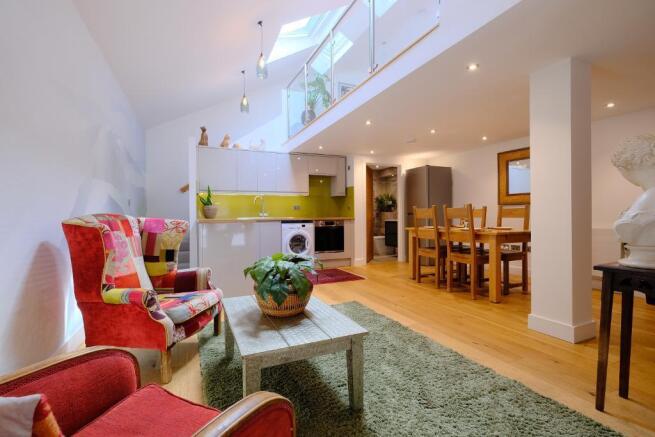 Superb open plan feel, light and bright