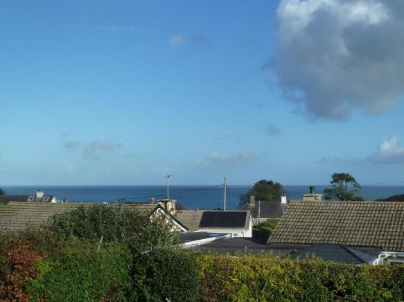 Sea views from rear