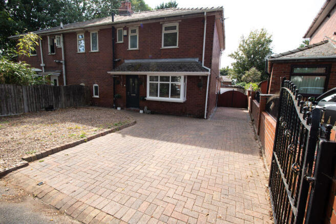 Front Elevation and Driveway