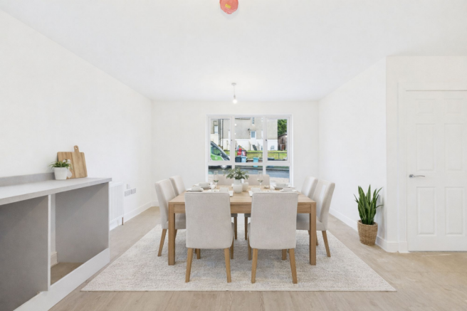 Dining Area Virtually Staged