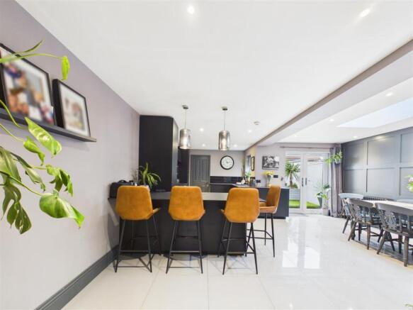Kitchen/Dining and Family Room