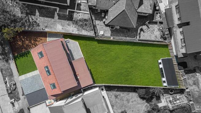 Garden image enhanced by AI