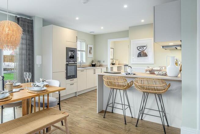 4 bedroom home for sale | kitchen and dining area | cala homes