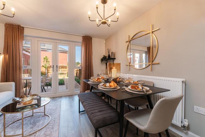 Interior view of the dining space in our 3 bed Kingsville home