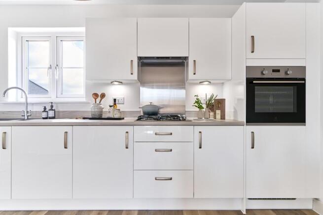 With energy efficient appliances - typical Taylor Wimpey apartment