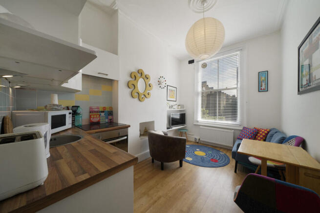 Open plan kitchen...