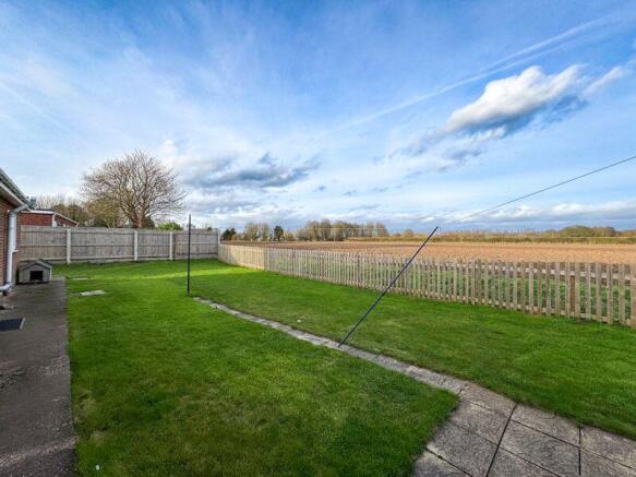 Rear Garden with Field Views