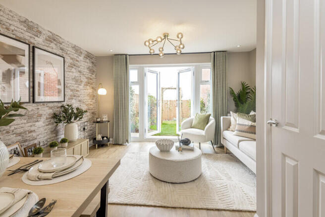 Lounge in the Wilford 2 bedroom home
