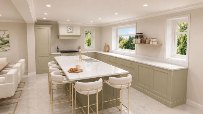 OPEN PLAN DINING KITCHEN / FAMILY ROOM
