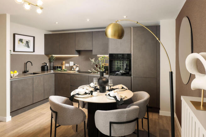Royal gateway kitchen and dining area