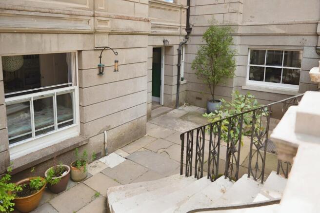 Flat Entrance Patio Area