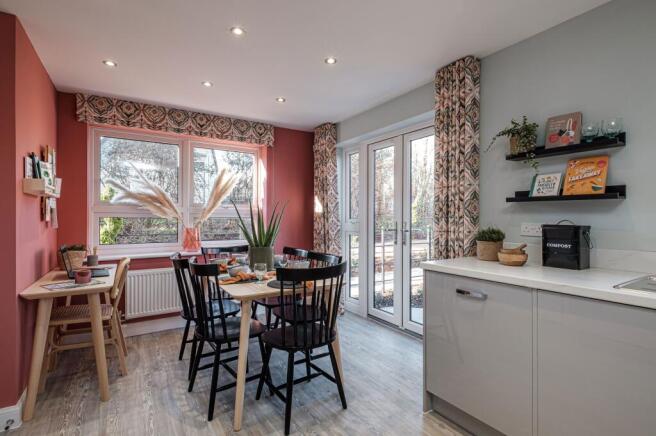 Interior view of our 3 bed Ennerdale dining & kitchen