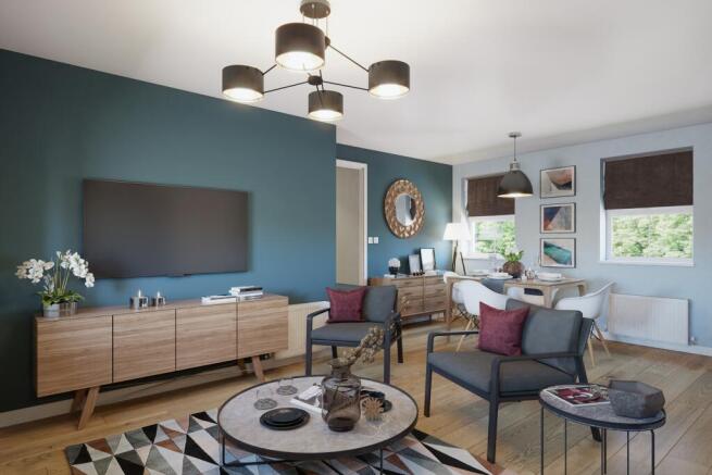 View of the lounge in the two bedroom Wincham
