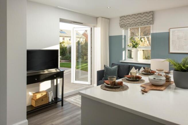 Internal image of the family area in the Alderney 4 bedroom home