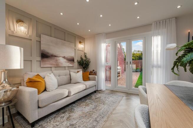 Interior view of living & dining space in our Kingsville home