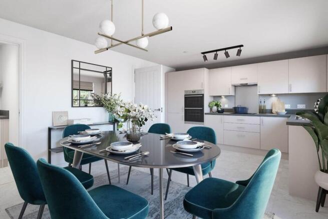 Generous open-plan living with plenty of room to cook, dine and entertain