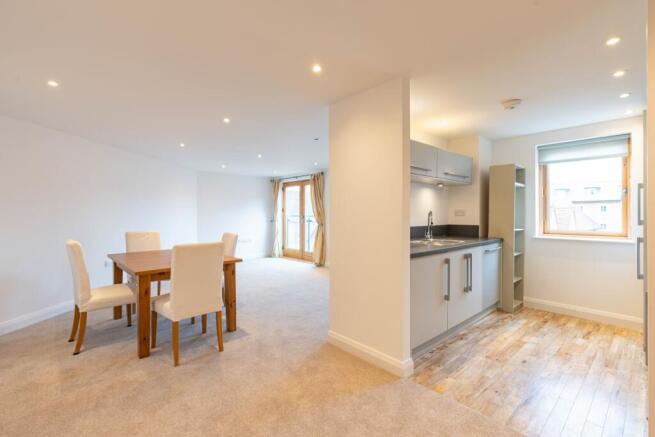 Kitchen and living area