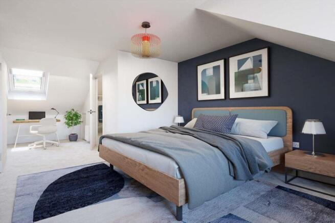 The main bedroom is complete with a dressing area, ensuite and ample storage