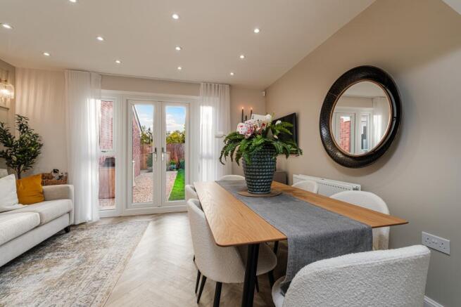 Interior view of living & dining space in our Kingsville home