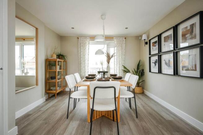 Plenty of space to enjoy meal time as a family - typical Taylor Wimpey home
