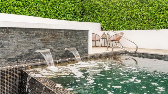 Rear pool