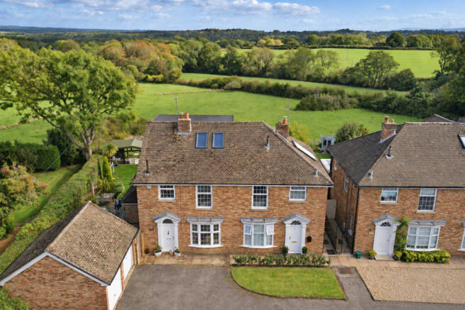 Front elevation with spectacular views at the rear