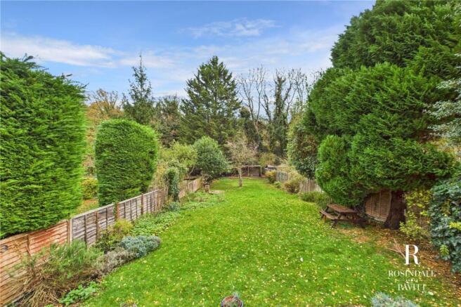 The rear garden