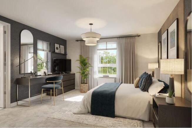 Exeter CGI Main Bedroom