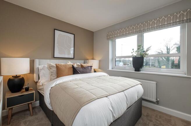 Interior view of our 2 bed Kenley home bedroom 1