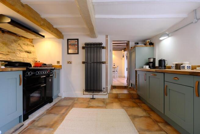 Country kitchen with electric range