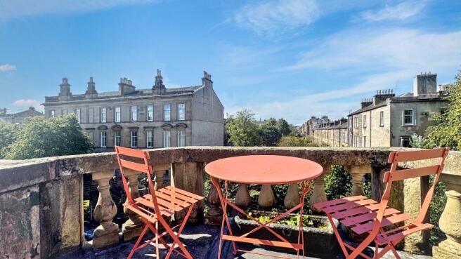 Rooftop terrace.