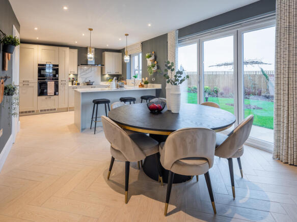 Hampstead kitchen interior with interior designed finishes