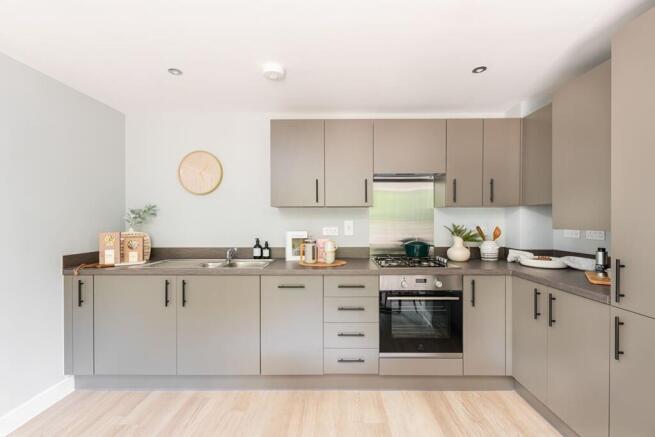 Modern kitchen with ample space to cook