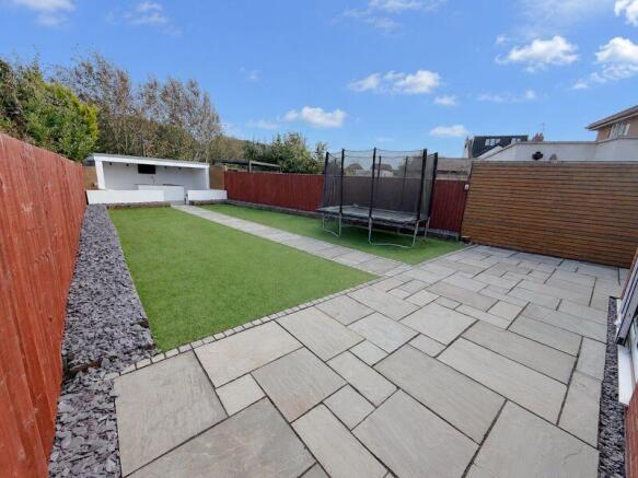 Rear of Property with Garden Bar