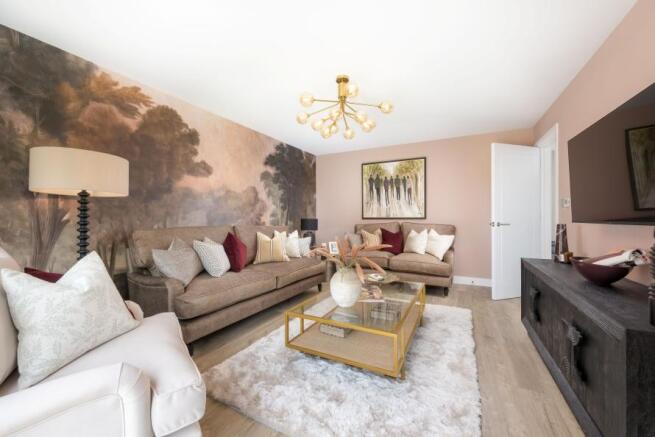 5 bedroom show home, living