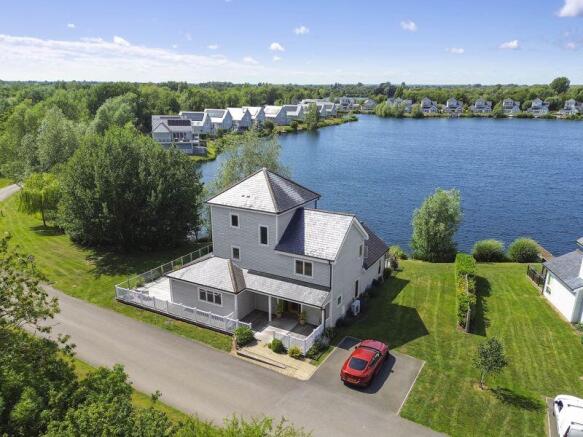 Drone - front of house