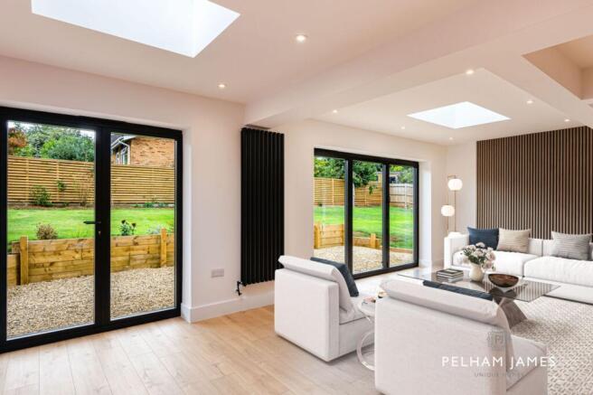 Kitchen/Living/Dining Room, 18 Vicarage Road, Oakham (Virtually Staged)