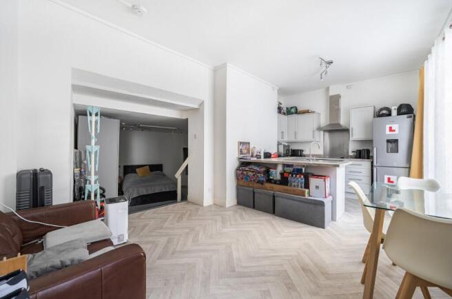 Kitchen and living