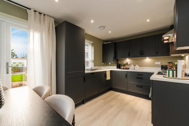 Interior view of the kitchen & dining in our Moresby home