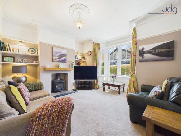 Lounge with log burner