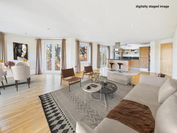 Kitchen Area (digitally staged)