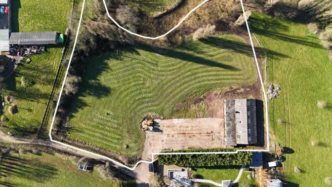 Aerial view of plot