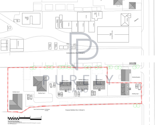 Proposed & existing plan