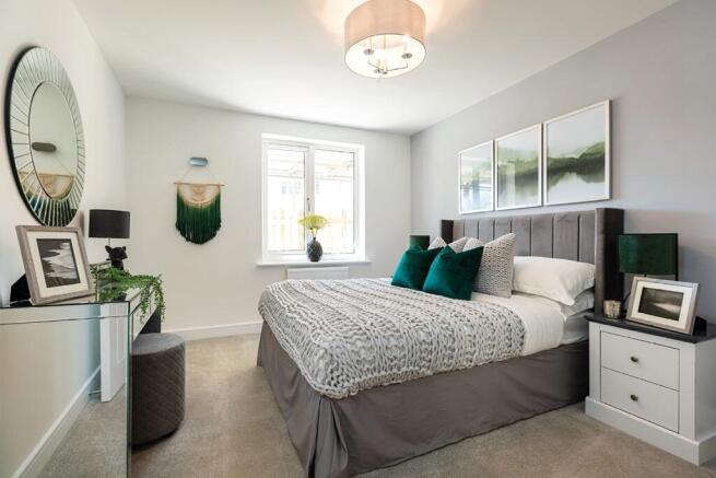 With plenty of room for bedroom furniture