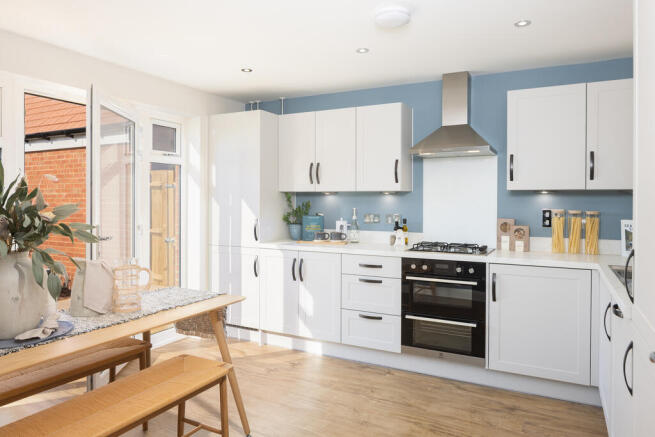 internal shot of the kitchen in the bracebridge show home