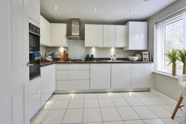 Stylish kitchen with ample storage