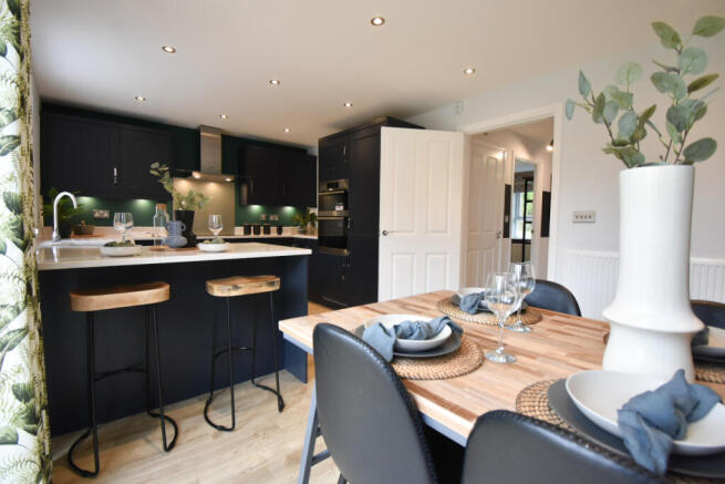 Open plan kitchen in the Lamberton