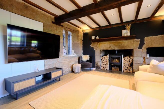 Sitting room and space for large TV